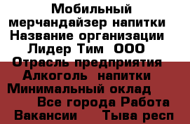 Мобильный мерчандайзер напитки › Название организации ­ Лидер Тим, ООО › Отрасль предприятия ­ Алкоголь, напитки › Минимальный оклад ­ 22 000 - Все города Работа » Вакансии   . Тыва респ.